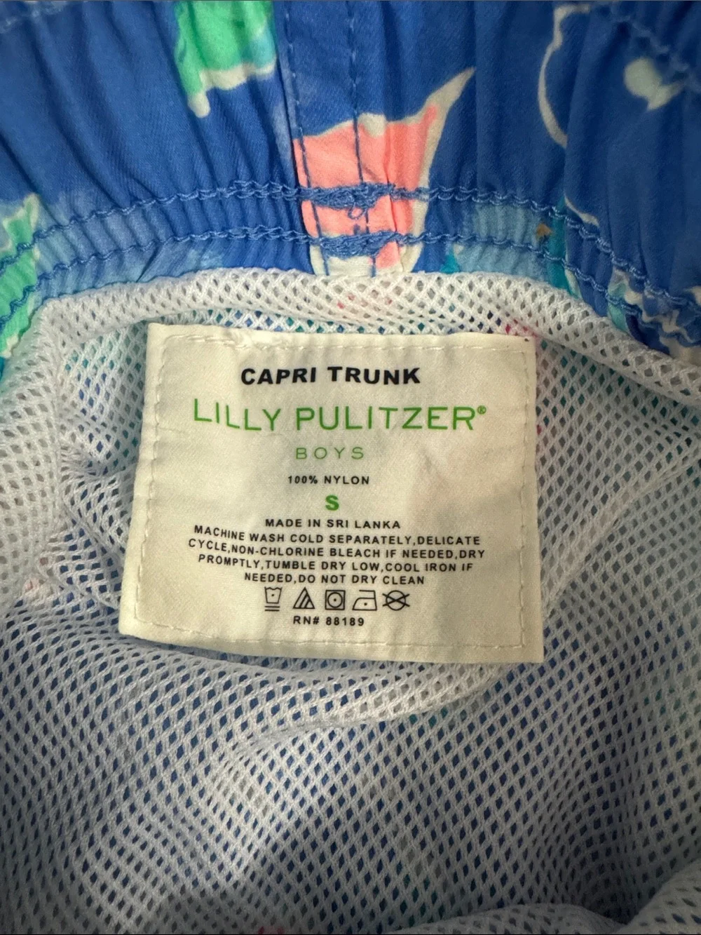Lilly Pulitzer Boys Junior Capri Trunk in Bennet Blue Celestial Seas